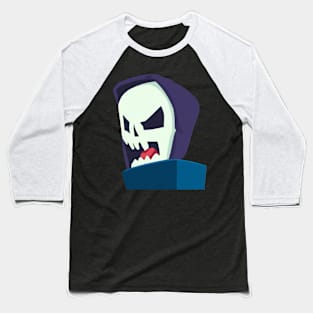 Creative Color Skull Illustration - Cute Baseball T-Shirt